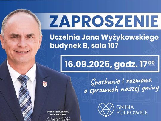 Burmistrz zaprasza mieszkańców na spotkanie otwarte