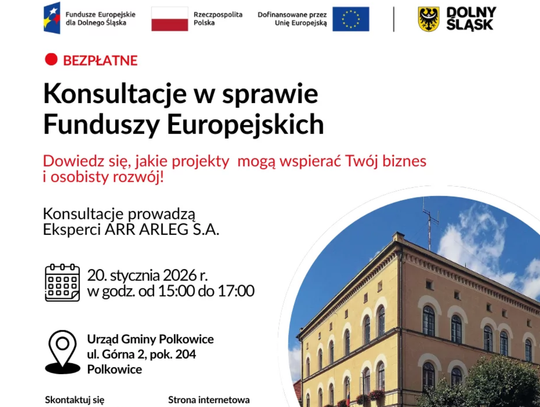 Dowiedz się, jak zdobyć unijne wsparcie. Bezpłatne konsultacje w Polkowicach Dowiedz się, jak zdobyć unijne wsparcie. Bezpłatne konsultacje w Polkowicach