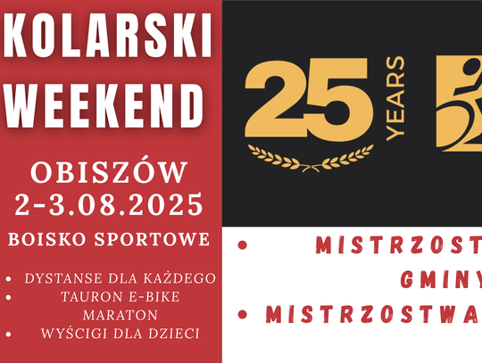 Kolarski weekend w Obiszowie już 2–3 sierpnia 2025 r.