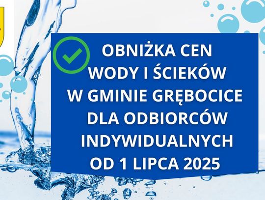 Od lipca mieszkańcy zapłacą mniej za wodę! W Grębocicach