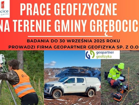 Prace geofizyczne na terenie Gminy Grębocice
