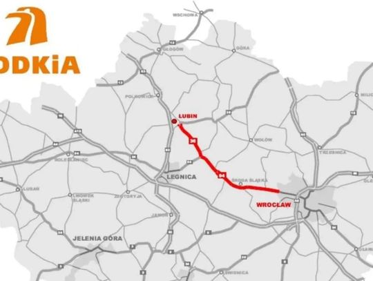 Przebudowa trasy Lubin - Wrocław coraz bliżej