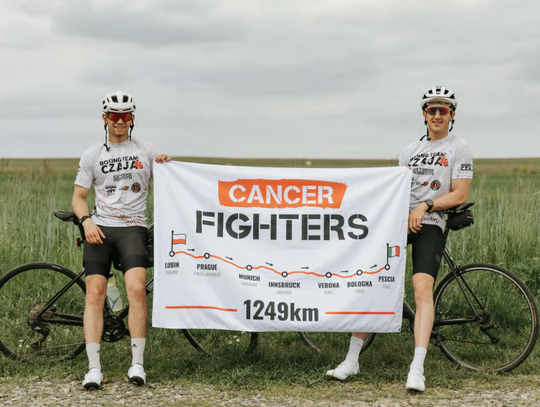 Szalona wyprawa rowerowa Mateusza i Konrada dla Fundacji Cancer Fighters