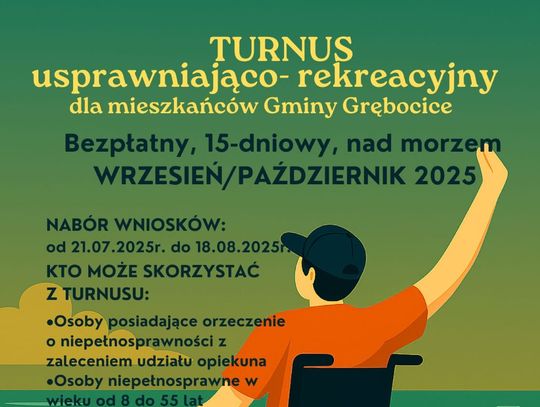 Turnus usprawniająco - rekreacyjny nad morzem dla mieszkańców Gminy Grębocice