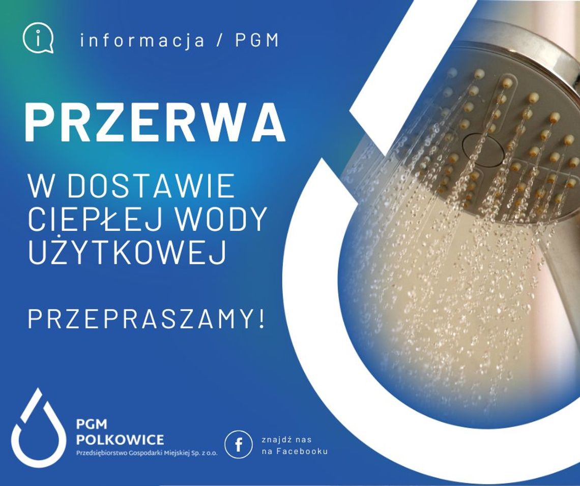 Awaria sieci ciepłowniczej w Polkowicach