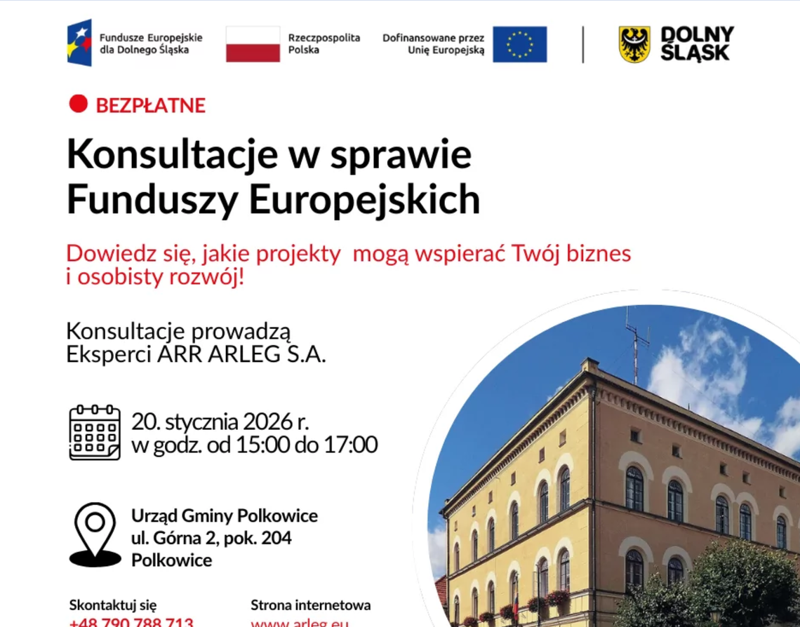 Dowiedz się, jak zdobyć unijne wsparcie. Bezpłatne konsultacje w Polkowicach