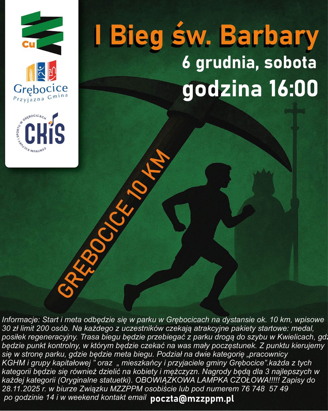 I Bieg św. Barbary w Grębocicach! I Bieg św. Barbary w Grębocicach!