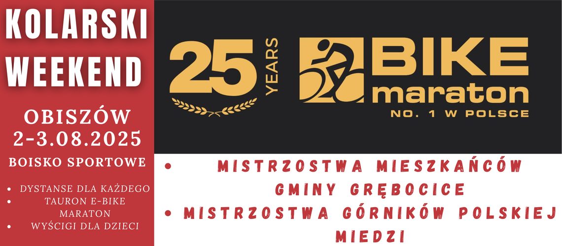 Kolarski weekend w Obiszowie już 2–3 sierpnia 2025 r.