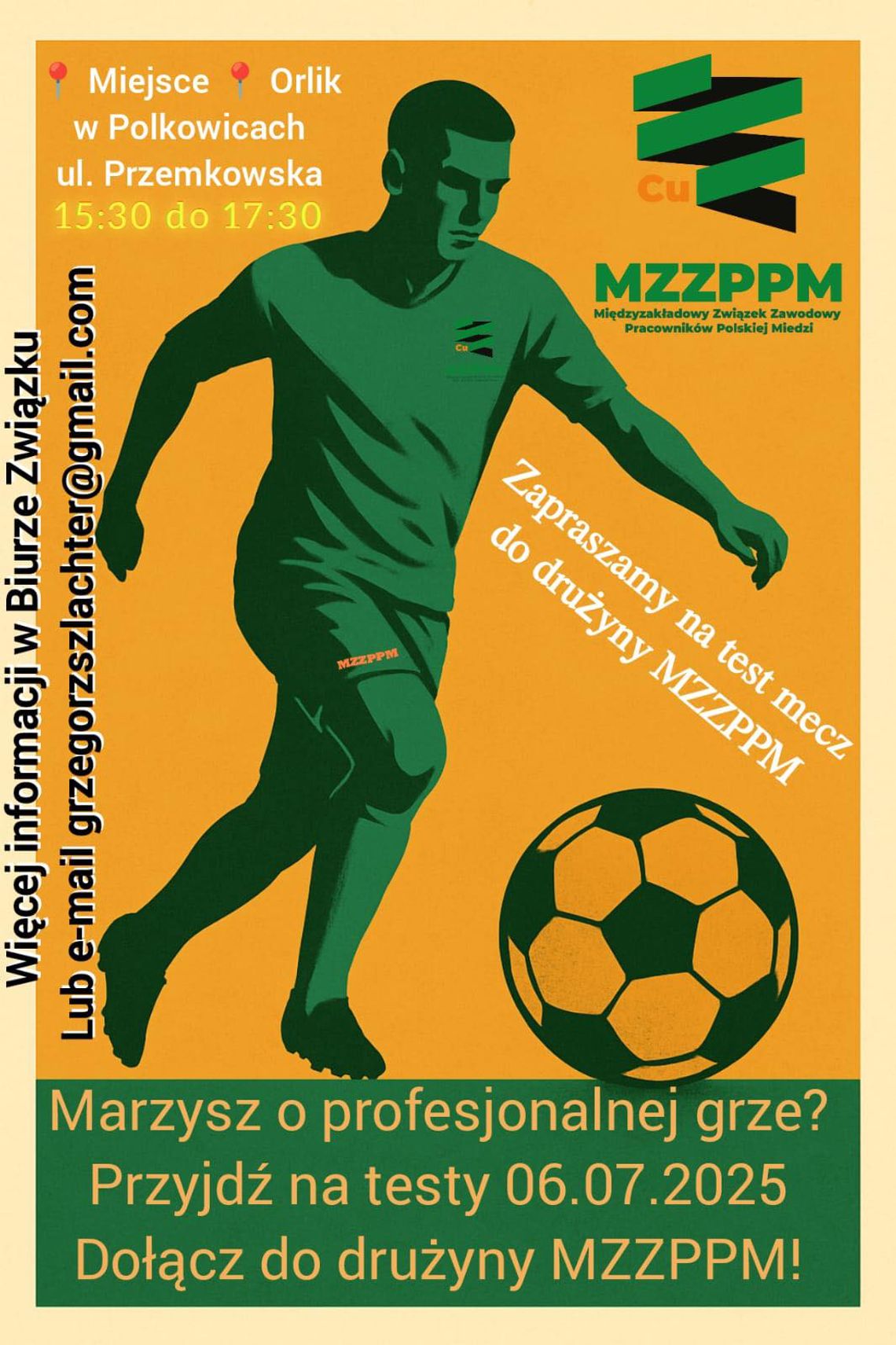 MZZPPM zaprasza na testy piłkarskie