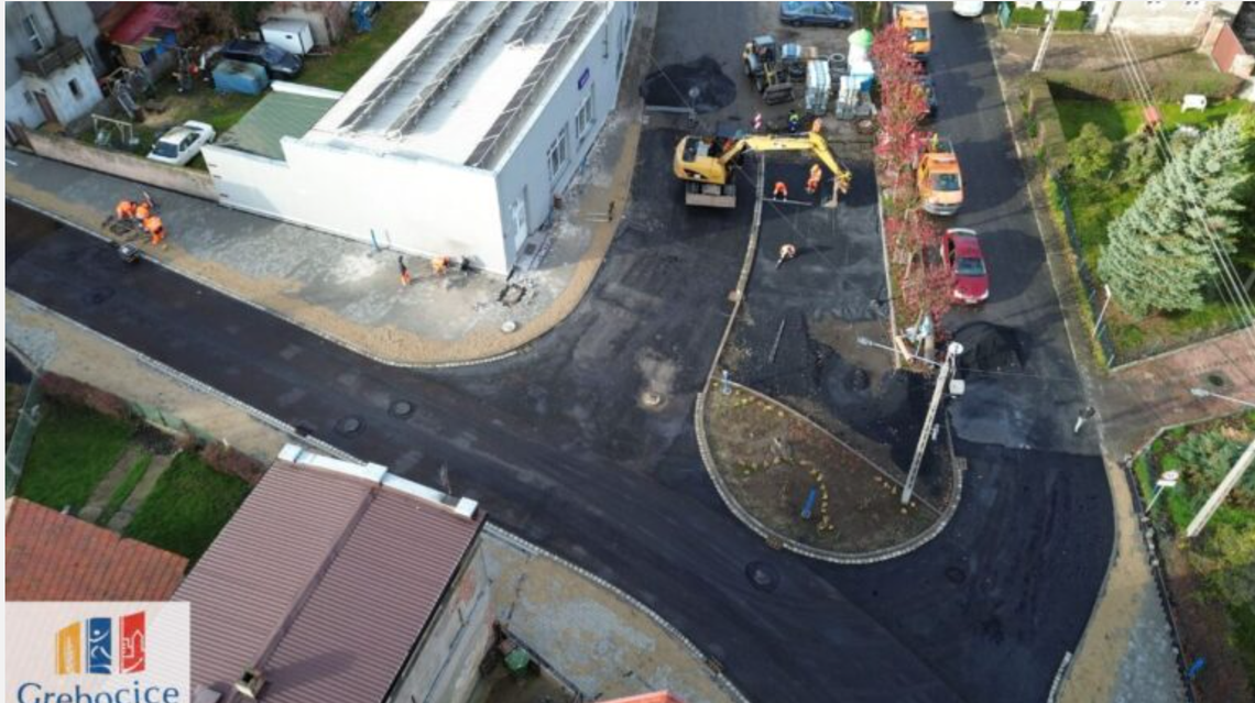 Nowa jakość na ul. Głogowskiej w Grębocicach – inwestycja na finale! Nowa jakość na ul. Głogowskiej w Grębocicach – inwestycja na finale!