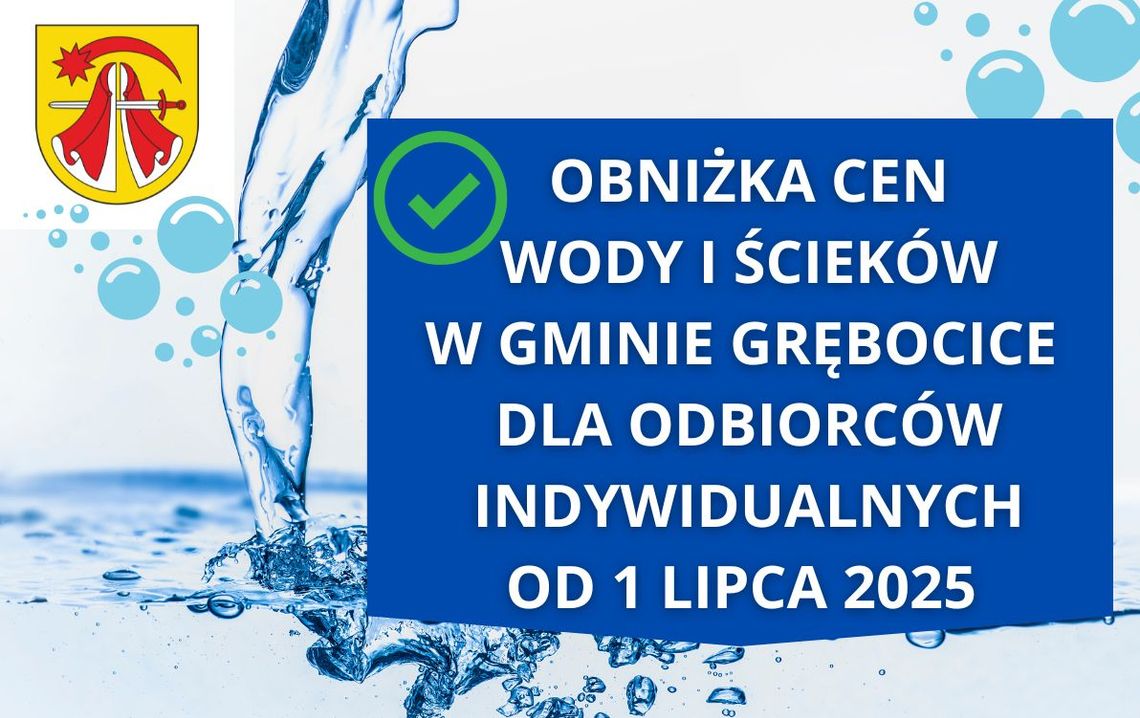 Od lipca mieszkańcy zapłacą mniej za wodę! W Grębocicach