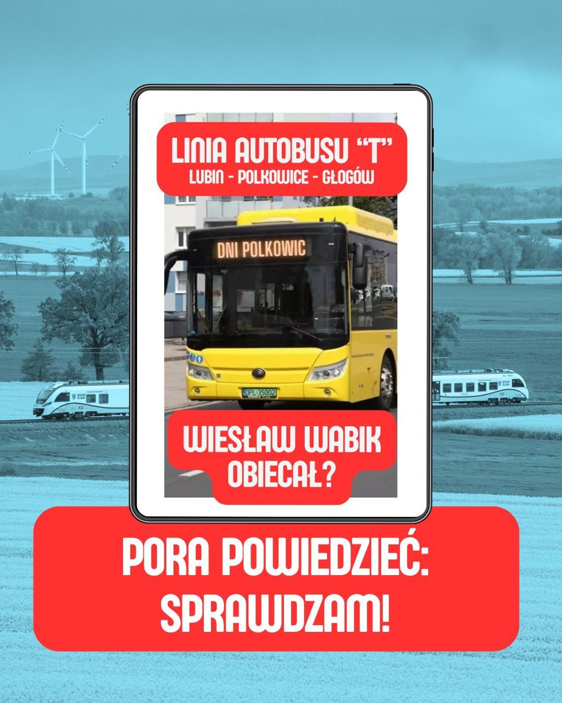 Radny Nester sprawdza: kiedy ruszy linia autobusowa łącząca Lubin, Polkowice i Głogów? Radny Nester sprawdza: kiedy ruszy linia autobusowa łącząca Lubin, Polkowice i Głogów?