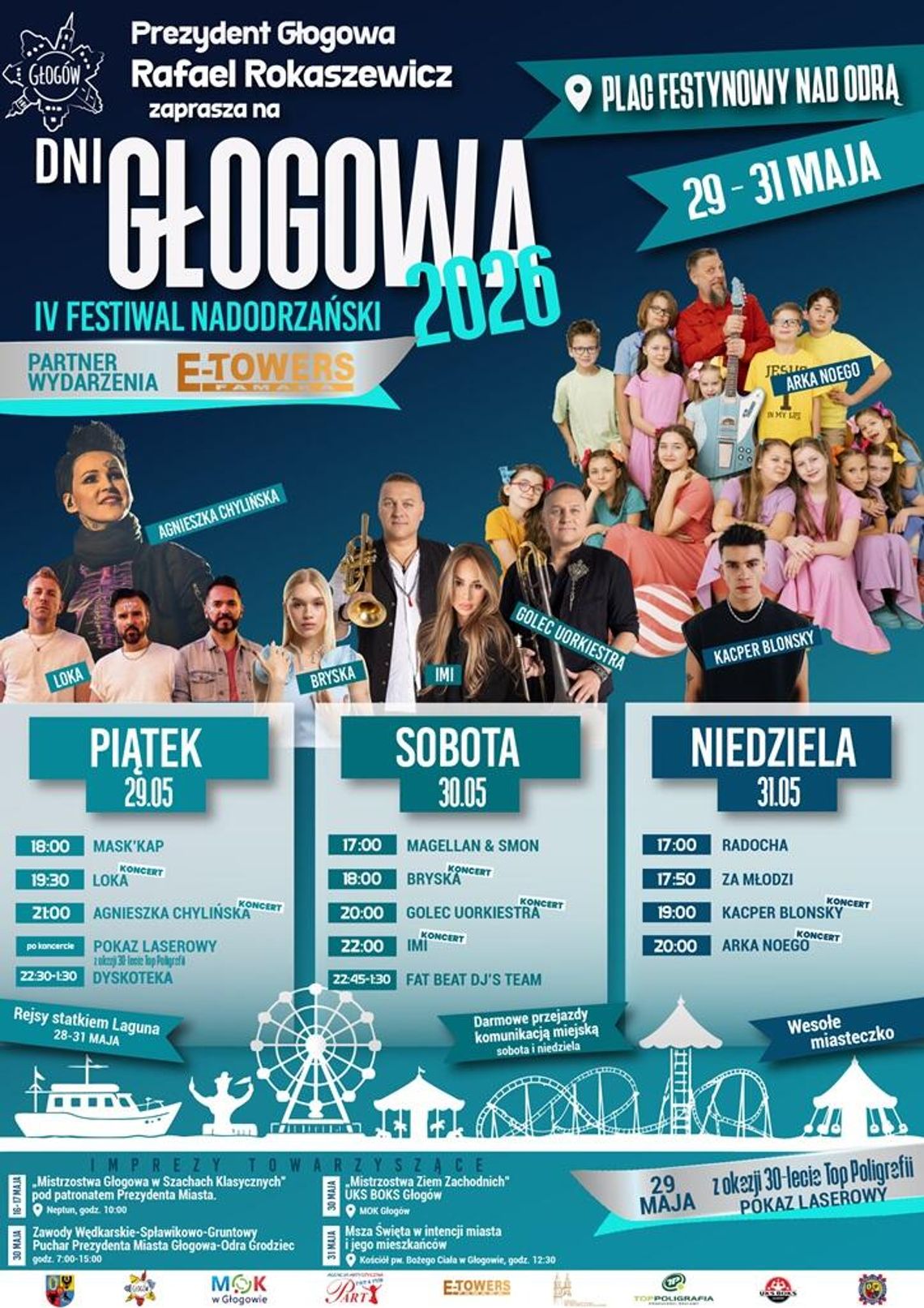 Święto miasta, które broni się samo. Głogów stawia na zabawę dla mieszkańców, gdy sąsiedzi inwestują w PR