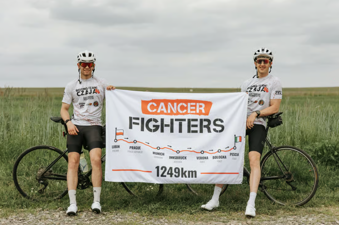 Szalona wyprawa rowerowa Mateusza i Konrada dla Fundacji Cancer Fighters Szalona wyprawa rowerowa Mateusza i Konrada dla Fundacji Cancer Fighters