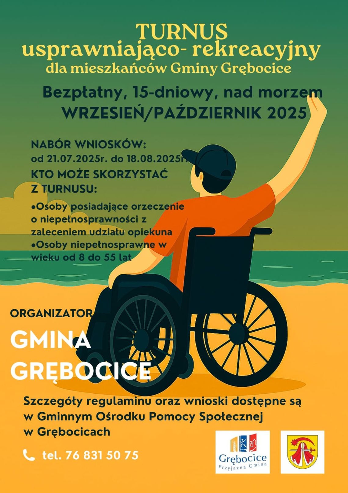 Turnus usprawniająco - rekreacyjny nad morzem dla mieszkańców Gminy Grębocice