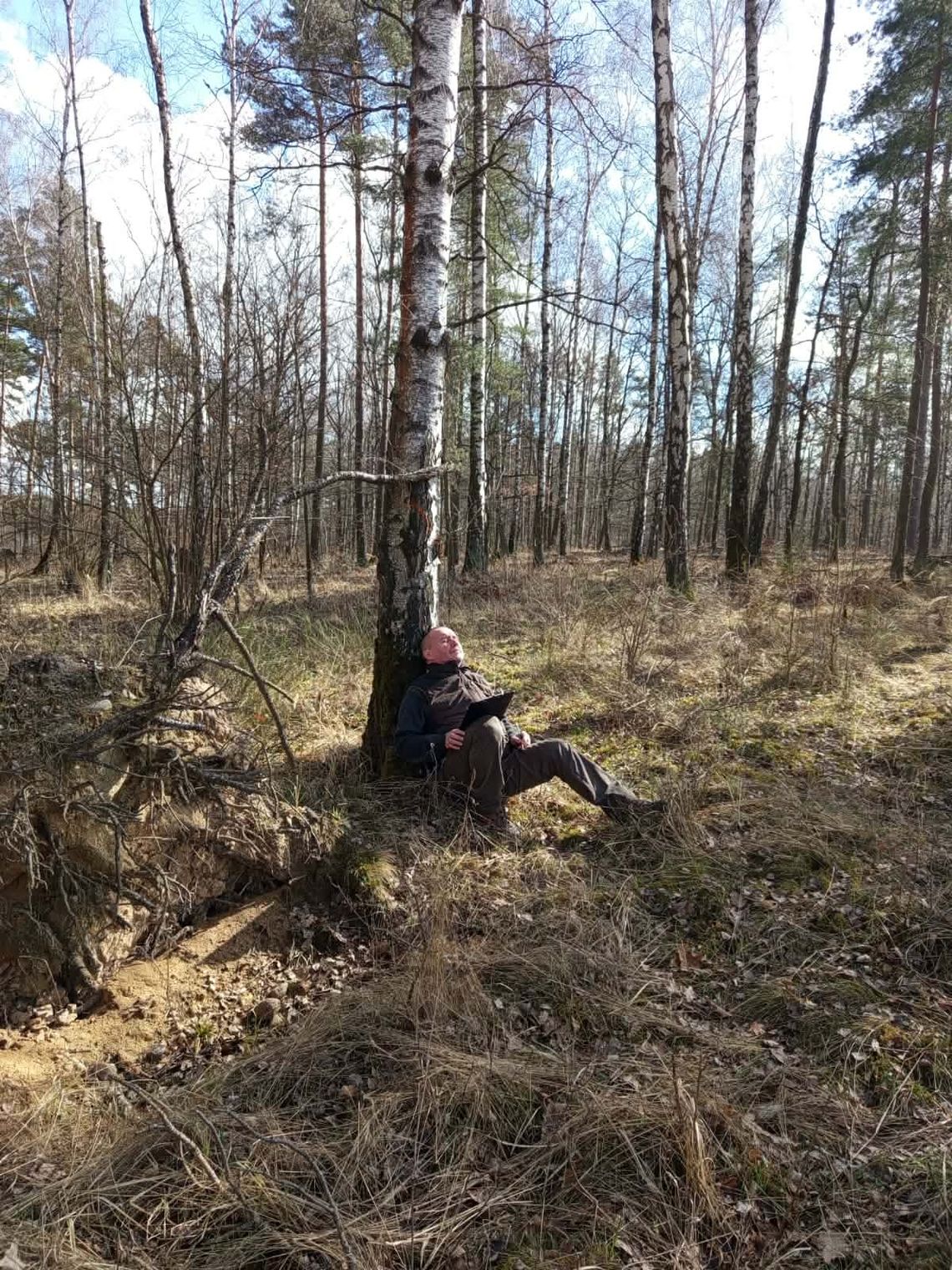 Zdjęcie leśnika z Nadleśnictwa Lubin obiegło internet